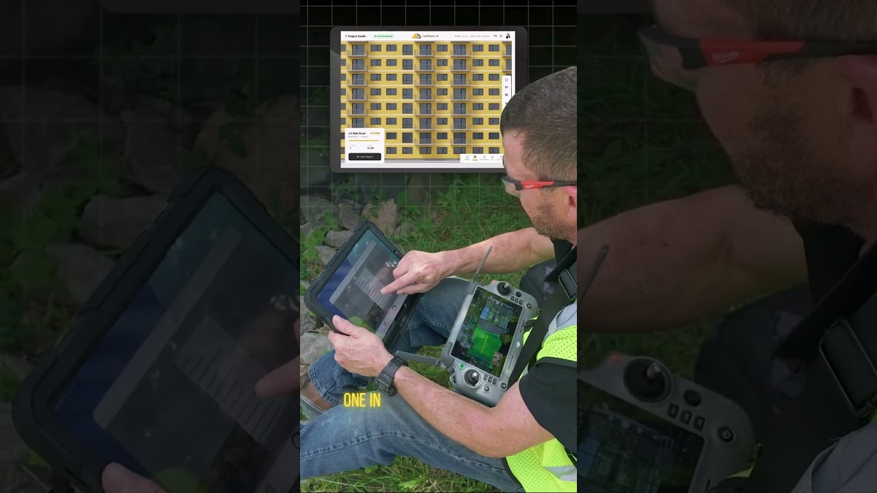 iFieldSmart Project Zenith building-scan interface on tablet